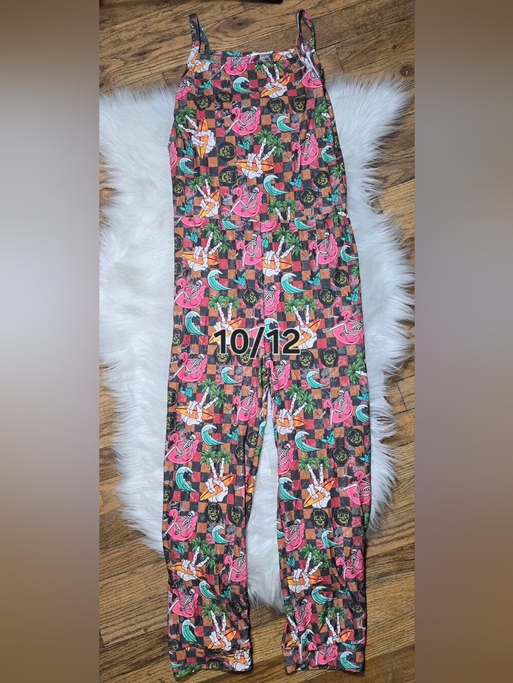 10/12 Summer Skeleton Romper